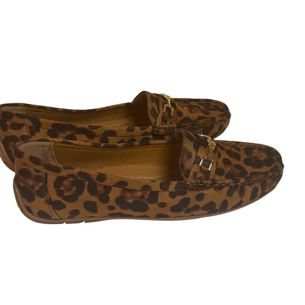 Comfort Est 1946 Aramis Leopard Print Slip On Driving Loafers Size 9M Casual - Image 4
