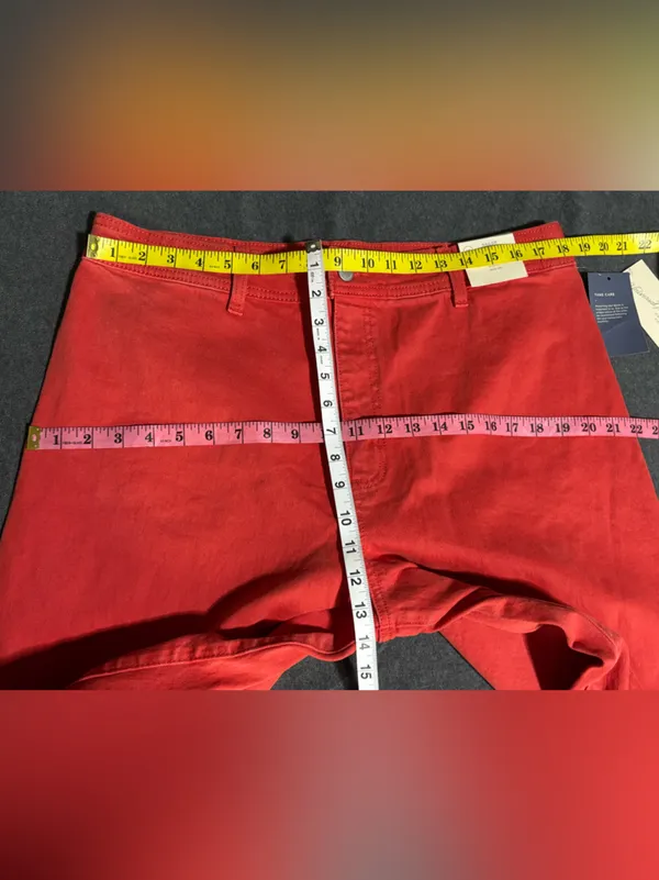 Universal Threads 🆕 Womens High-Rise Wide Leg Jeans Red Ankle Denim Pants Size 16 - Image 3
