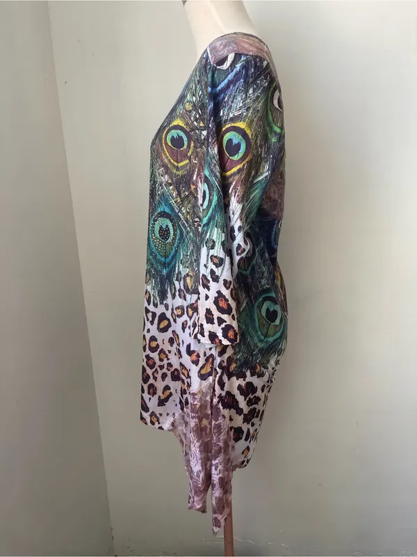 Feratelli Peacock Print sparkle Mixed - Image 2