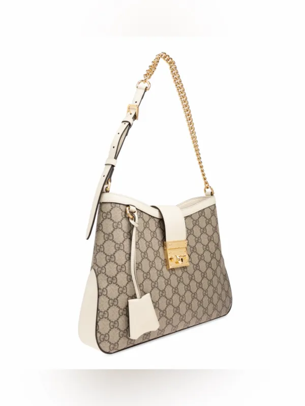GUCCI Padlock medium GG logo supreme shoulder bag - Image 3