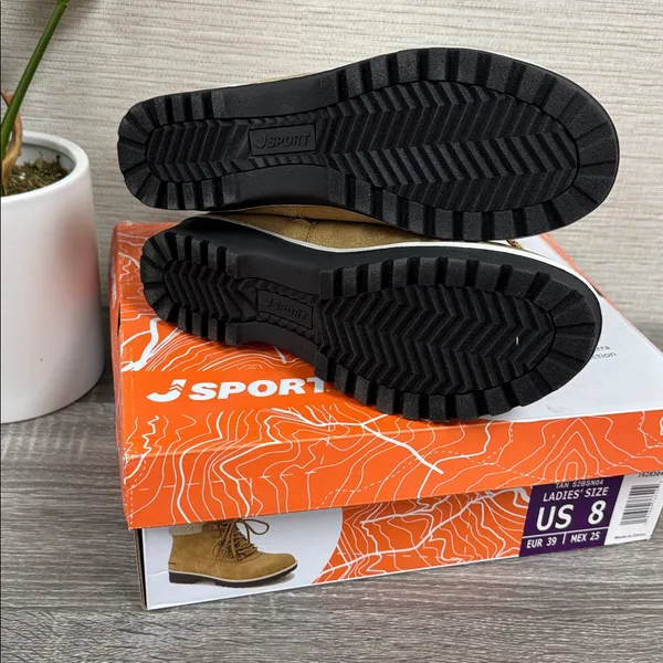 J Sport Bluestone Booties Tan Size 8 - Image 2