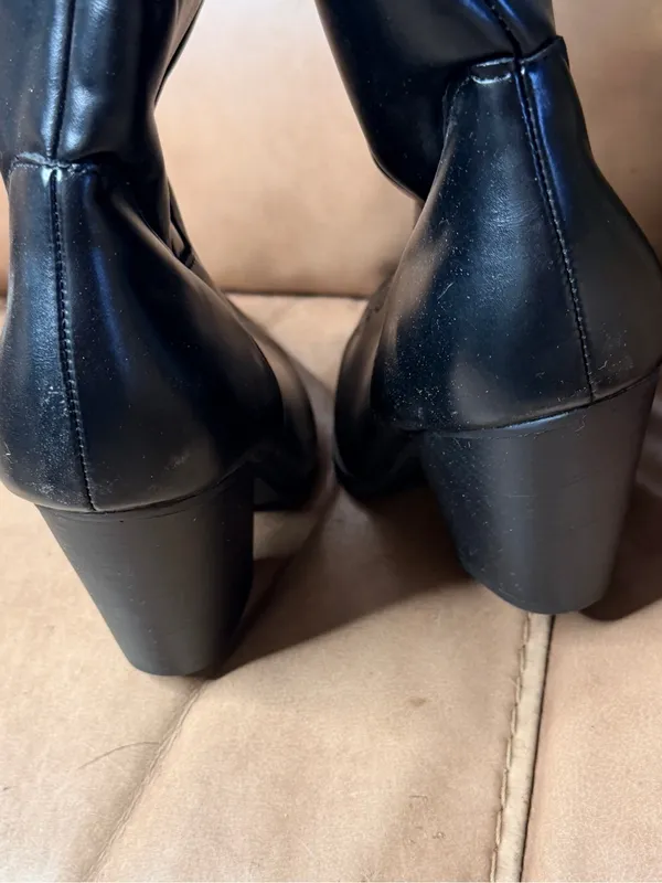 Black Cowboy Boots nwot Size 7 - Image 5