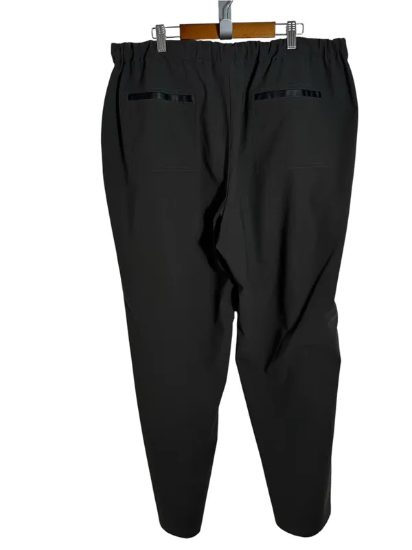 Lafayette 148 Pull On Straight Leg Pants Brown XL Stretch Waist Pockets - Image 3