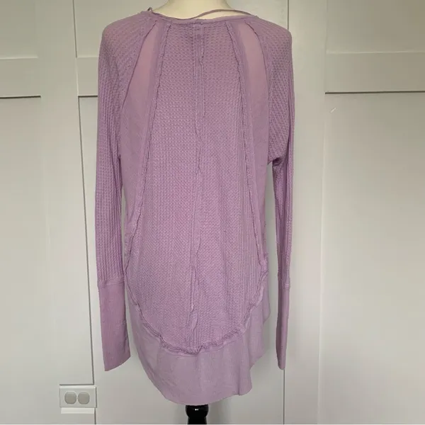 Free People Catalina Waffle Knit Thermal Top - Image 7