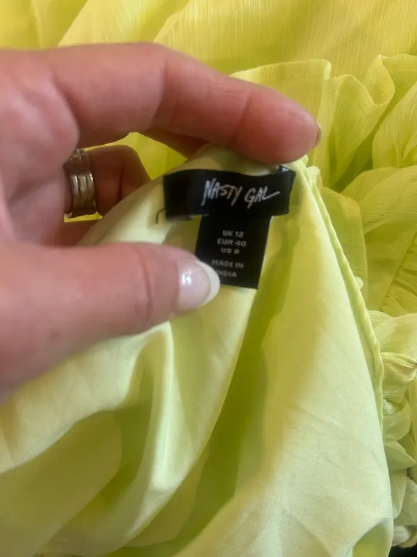Nasty Gal Tiered Ruffle Chiffon Maxi Dress - Image 5
