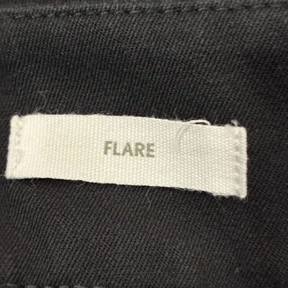 Loft Flare Dress Pants Solid Black Mid Rise Career Professional Work Size 16 - Image 7