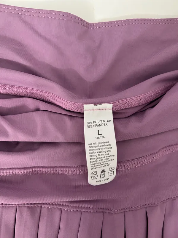 Purple pleated tennis skirt - Image 3
