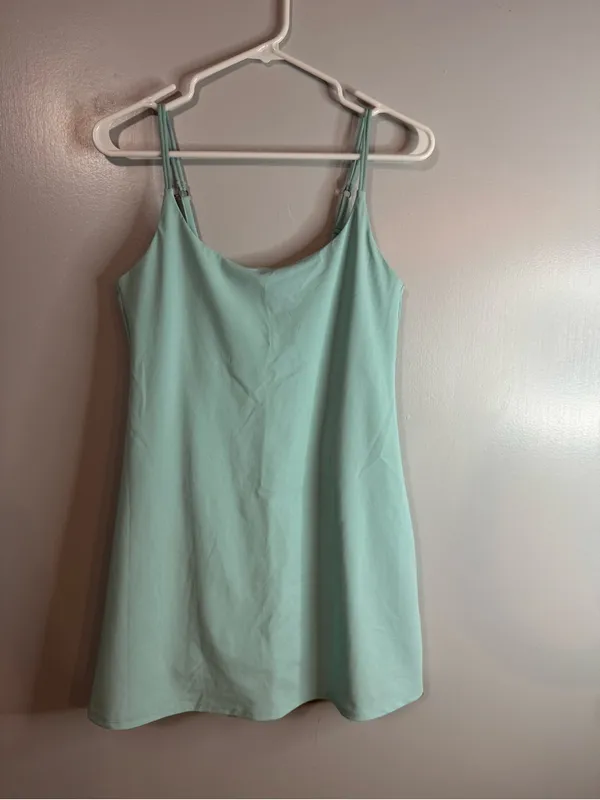 Abercrombie & Fitch Spaghetti Straps Mint Green Mini Dress Size Small - Image 3