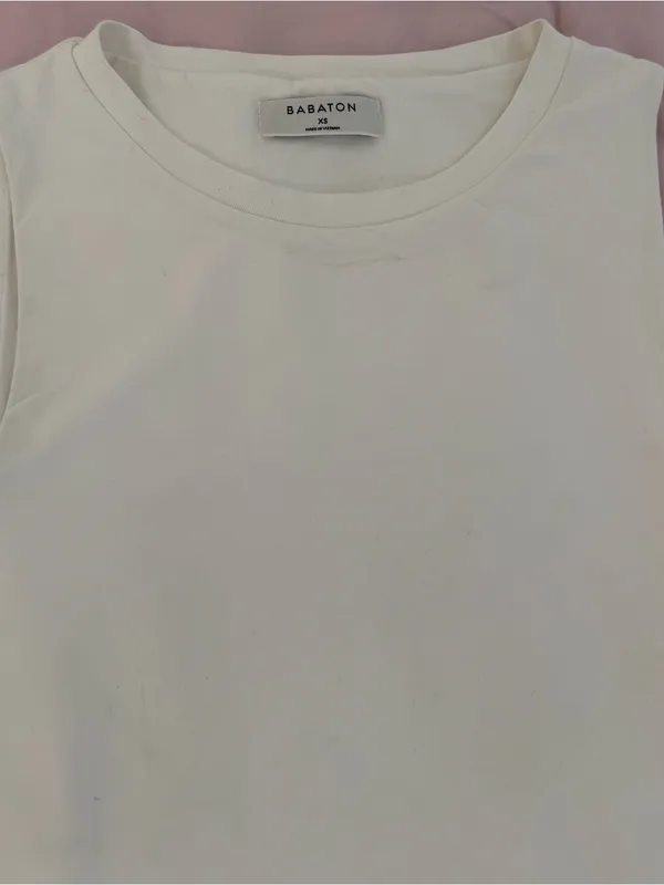 Aritzia Babaton Contour Muscle White bodysuit, size XS minimalist quiet luxury - Image 14
