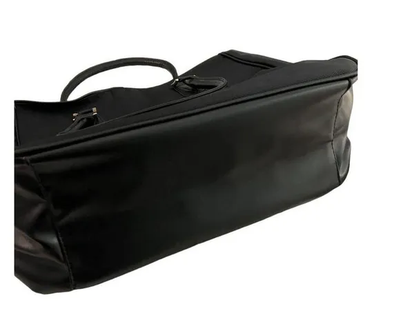 Crabtree & Evelyn large black tote bag purse snap closure 12" x 14" x 5" NWT - Image 3