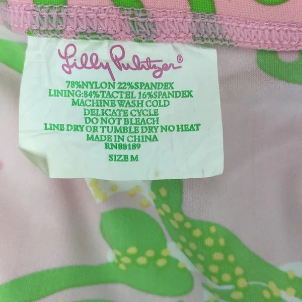Lilly Pulitzer Pink Print 72846 Underwater Ocean Print Mini Skirt M - Image 5