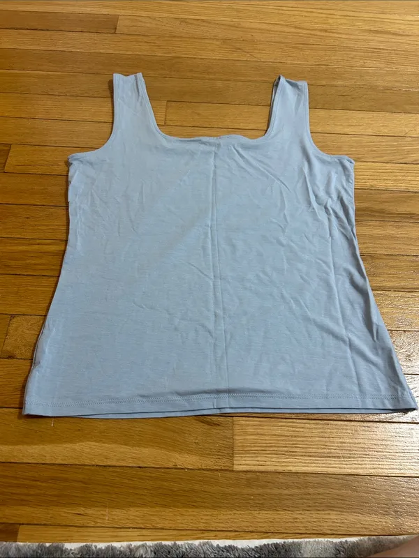 Ann Taylor Light Blue Scoop Neck Tank - Image 4