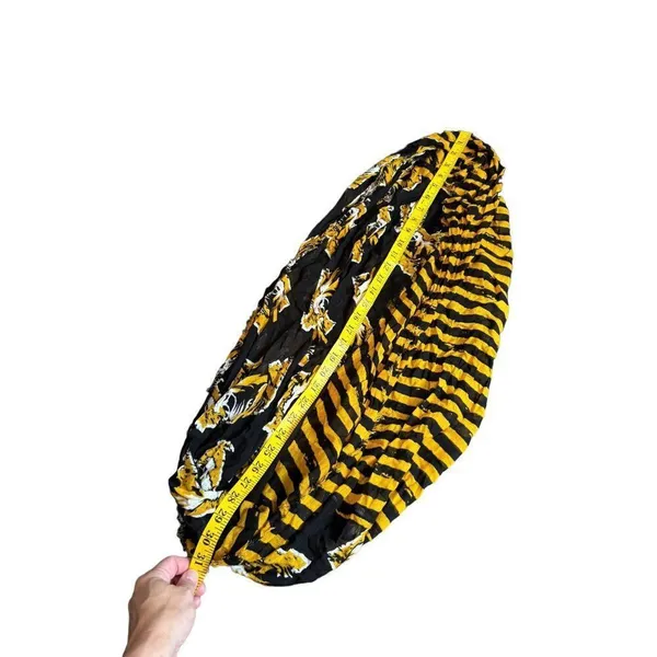 University of Missouri - Mizzou Tiger Print & Yellow Striped Infinity Scarf - Image 7