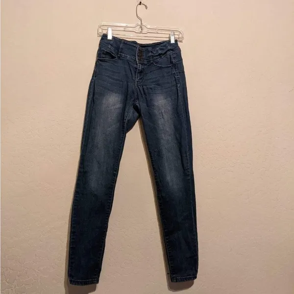 Wax jeans distressed stretchy jeans 5 - Image 2