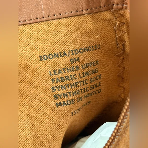 Steve Madden Idonia Boots Womens Size 9 Brown Cognac Suede Ankle Block Heel - Image 10