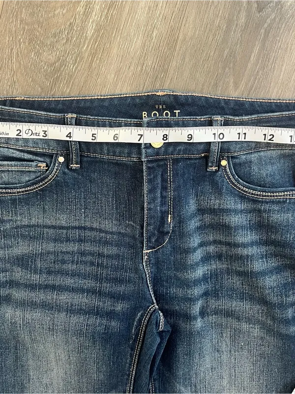 White House Black Market The Boot Jeans Size 0 Dark Wash Stretch Bootcut - Image 8