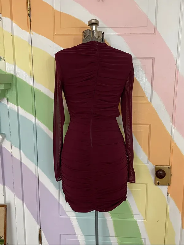 House of CB Lucinda Cutout Mini Dress in Mulberry S S Tall 🧡🎀 - Image 9