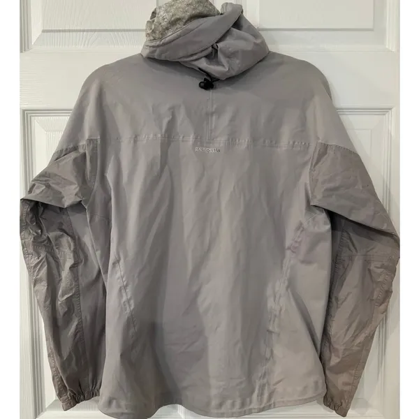 Patagonia Women’s Hooded‎ Windbreaker Jacket Gray Full Zip Pockets Size S - Image 2