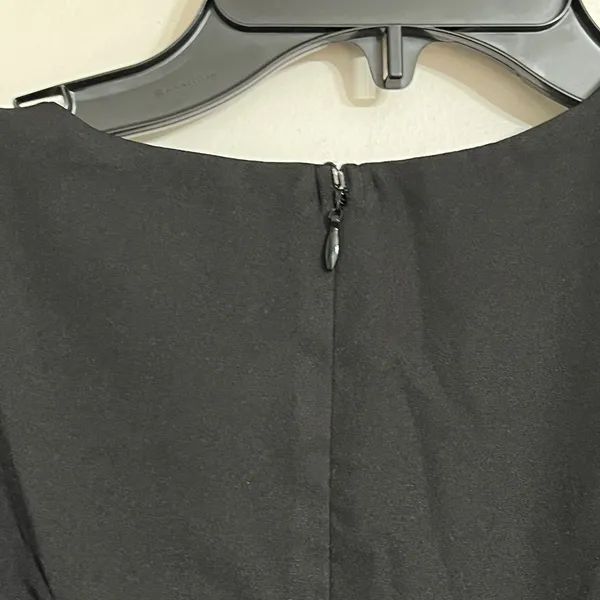 NWT POMANDER PLACE Black Lillith Maxi‎ Cocktail Dress w/ Gold Lace Size Large - Image 13