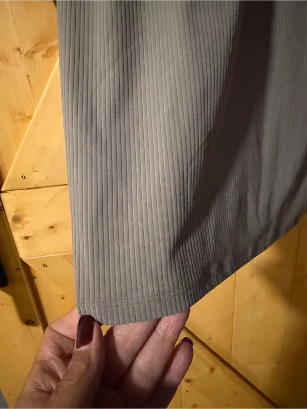 Lululemon All Aligned Ribbed Long-Sleeve Henley Dress Size 6 Gray- EUC - Image 11