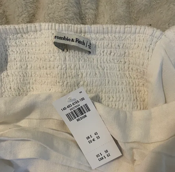 Abercrombie Puff Sleeve Crop Top - Image 6