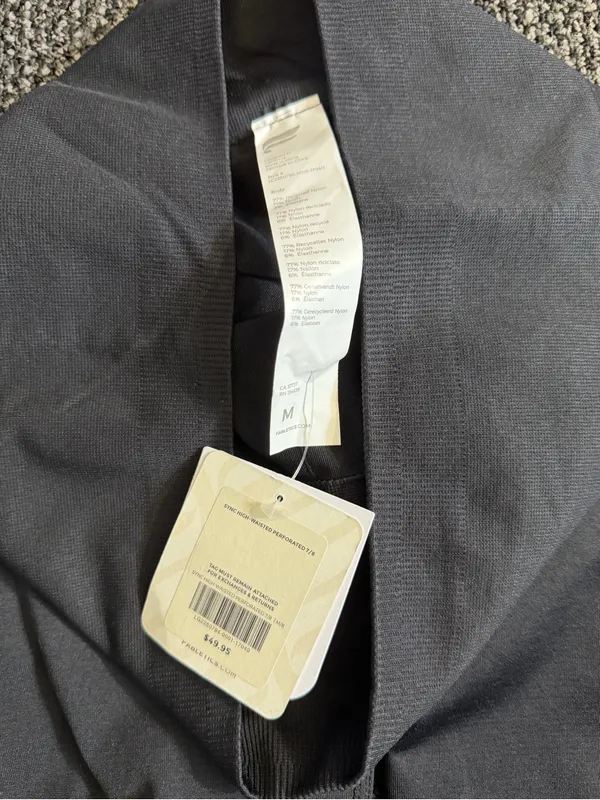 Fabletics Sync High-Waisted Mesh Workout Leggings Medium NWT - Image 2