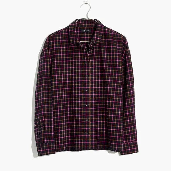 Madewell Flannel‎ Westlake Shirt in Stoppard Plaid Size Small - Image 2