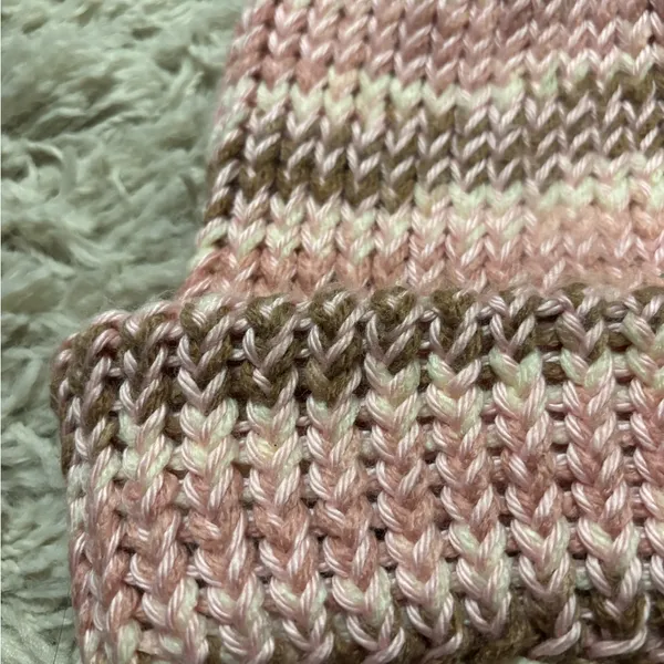 Women’s Cozy Soft Pink Knit Beanie - Image 3