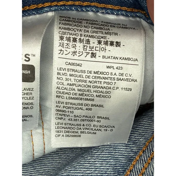 Levi's 501 Original Women's 26x28 Medium Wash Button Fly Distressed Jeans - Image 8