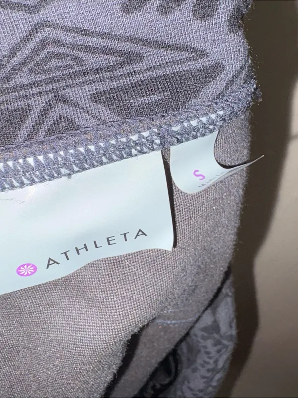 Athleta Geometric Print Athletic Skort Size Small Grey Activewear - Image 3