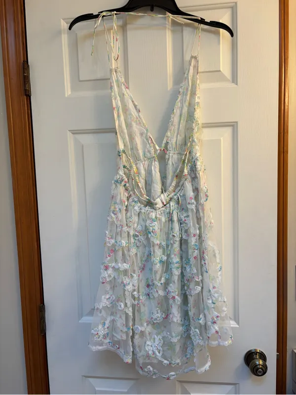 For Love & Lemons Halter Floral Dress - Image 2