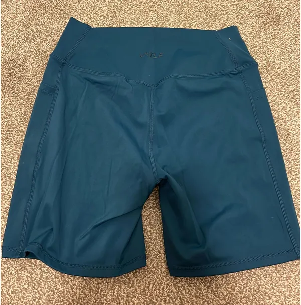 Blue TLF Biker Shorts Size L - Image 3