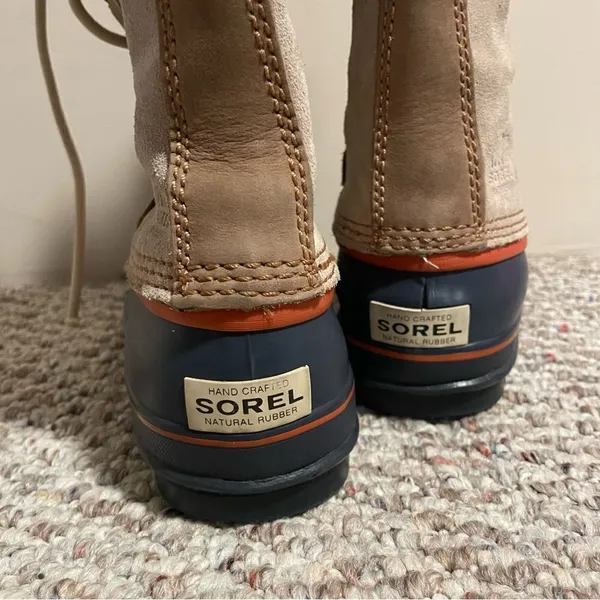 Sorel Joan Of Arctic Tan Waterproof Lined Shearling Winter Boots- Size 7 - Image 5