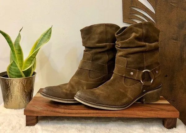 Mark Jenkins Dallas in Brown Distressed Suede Size 9 - Image 2