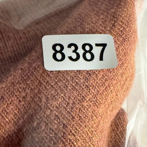 Free People Womens Striped Mock Neck Knit Sweater Brown Pink Red Size Large‎ - Image 8