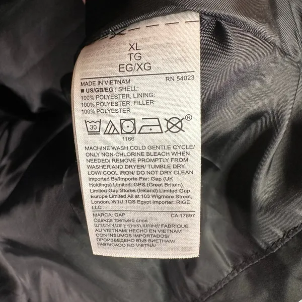 Gap Womens size XL Warmest Puffer Quilted Vest Black 474450 Gorpcore Preppy - Image 8