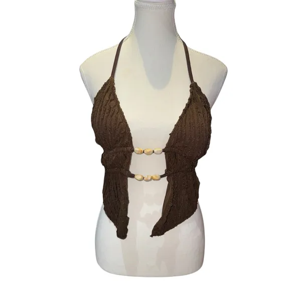 Beaded detail ruffle bikini  - Image 7