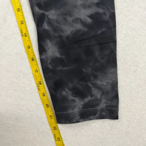Lululemon Align Super High-Rise Crop 21” Diamond Dye Black Gray Size 12 - Image 7