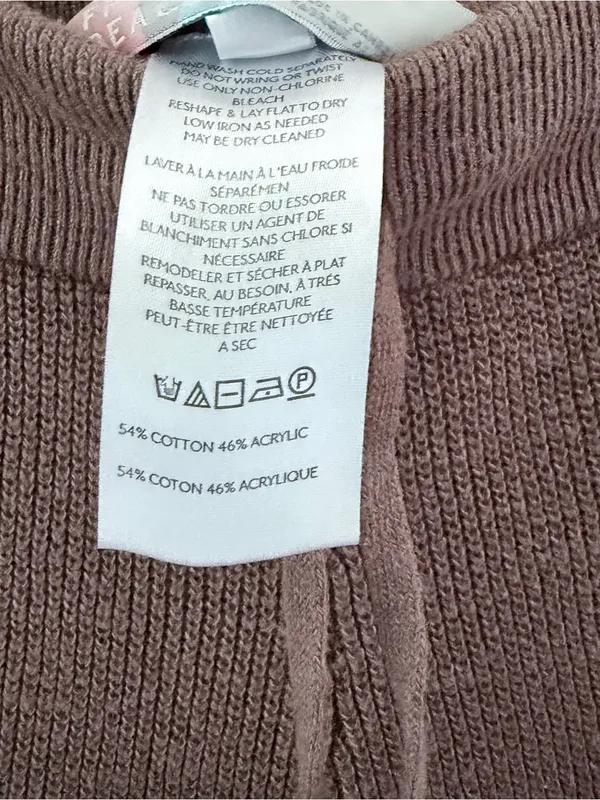 Free People Beach Knit Pants Size S Brown Ribbed Drawstring Lounge Pants - Image 4