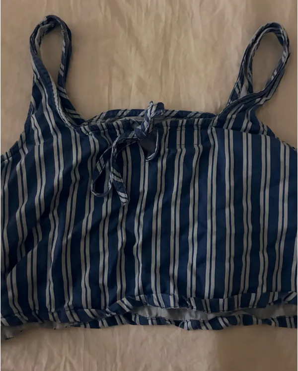 Stripped cropped top Blue Size XS - Image 2