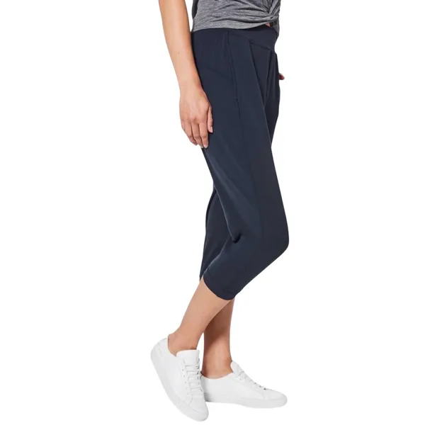 Lululemon Navy Blue Rejuvenate 18” Crop Leggings Pants 6 LW6AMS - Image 2