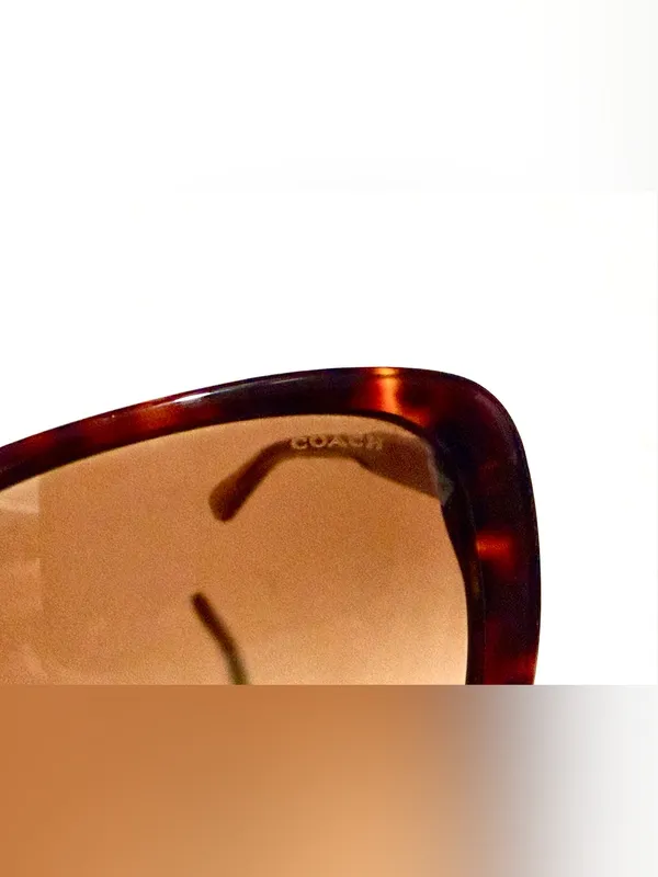 Coach Tortoiseshell Sunglasses with‎ Brown Lenses - Image 2