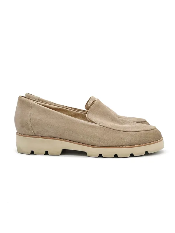 Vionic Kensley Loafers Women’s Size 7.5 Taupe Suede Lug Sole Comfort Shoes - Image 8
