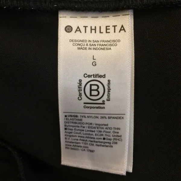 Athleta wide leg tech pants large black women’s - Image 9