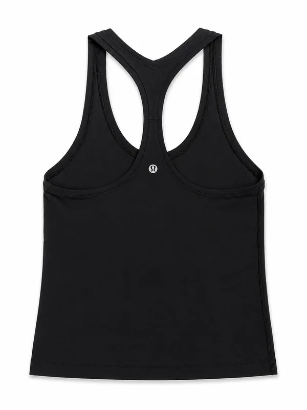 Lululemon Black Racerback Tank Top Built-In Bra Yoga Workout Size Small - Image 2