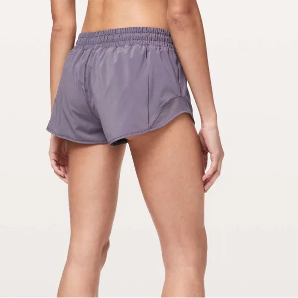 Lululemon Hotty Hot Short II *2.5" Size 6 in Graphite Purple - Image 2