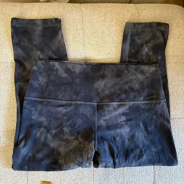 LULULEMON Align Crop 21” Diamond Dye‎ Pitch Grey Graphite Grey Size 12 - Image 3