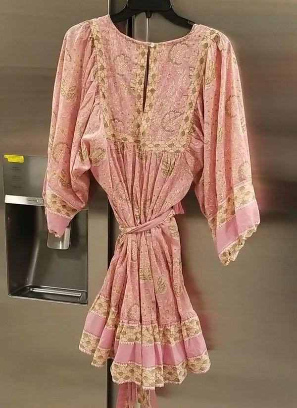 💕CLEOBELLA💕 Magdalena Mini Dress ~ Pink Wildflower Block Print Medium M NWT - Image 13