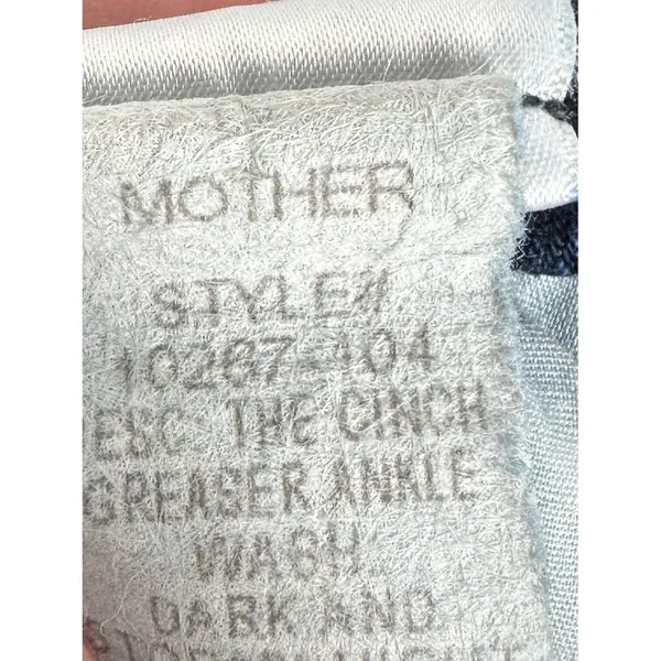 MOTHER Cinch Greaser Ankle Jeans Dark Stormy Night‎ Wide Leg Size 28 - Image 12