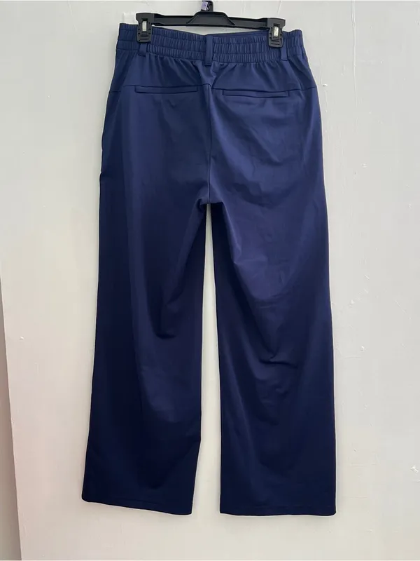 Lands' End Wide-Leg Navy Trousers - Image 5